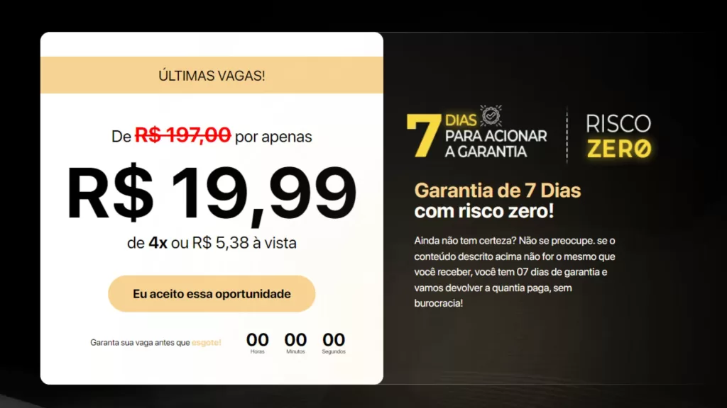  A promoção imperdível 