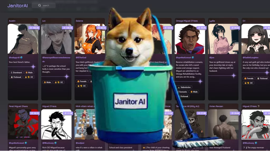  Janitor AI (crescimento líquido: 48,8 milhões de visitas)  