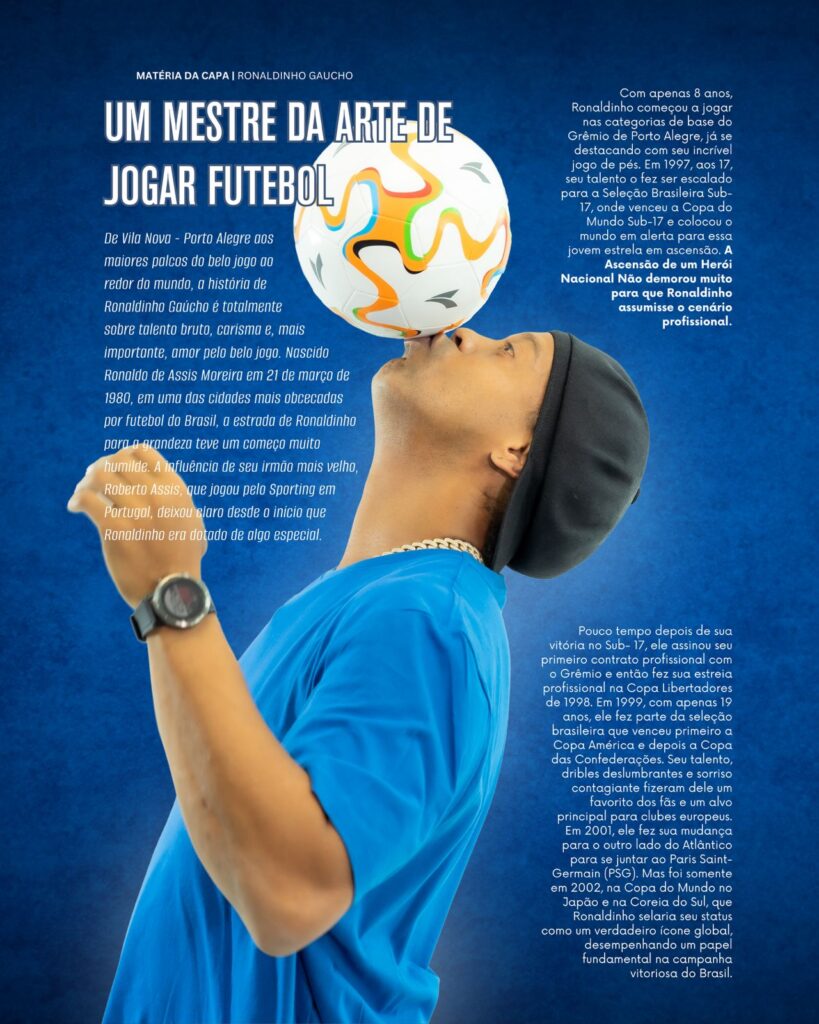   Ronaldinho Gaúcho é capa da Revista Eurritmia em Portugal 